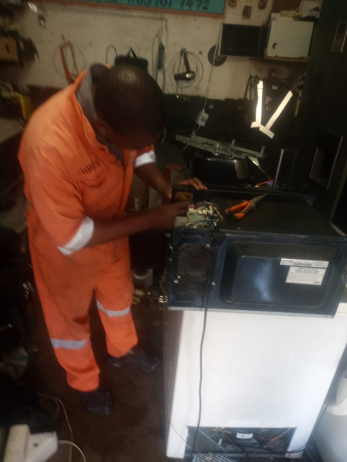 Appliance repair work